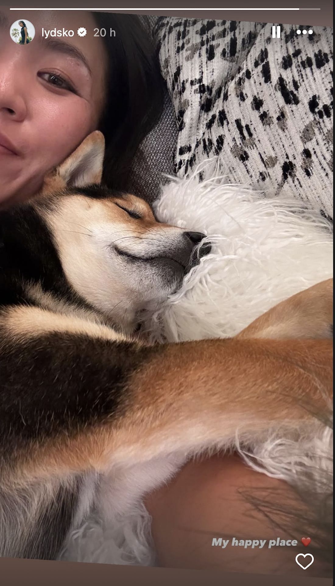 Lydia Ko shares a snap of her "happy place" (Image via Instagram @lydsko)